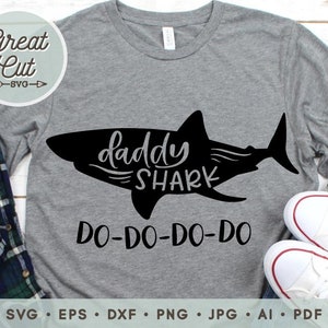 Daddy Shark Svg Daddy Svg Do-do-do-do SVG Shark SVG Shark - Etsy
