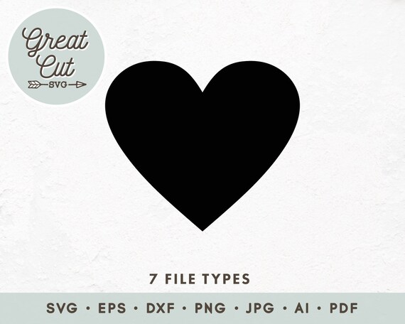 Download Heart Svg Heart Clipart Heart Cut File For Cricut Heart Etsy
