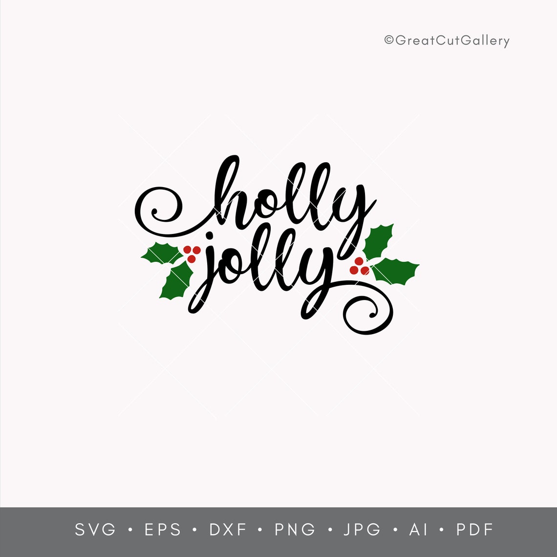 Holly Jolly svg Christmas svg Holly Jolly Sign SVG Cutting Etsy