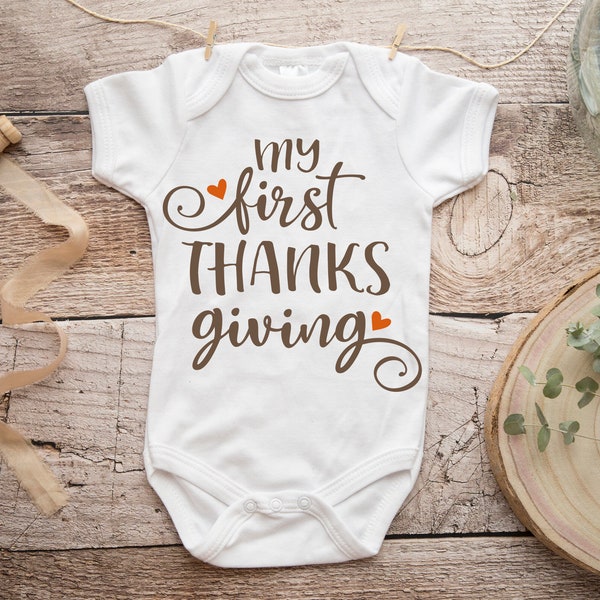 My First Thanksgiving SVG, First Thanksgiving, Holiday SVG, Baby svg, Turkey svg, Digital cut file, Fall svg, Commercial use