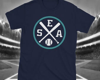 Retro Seattle Baseball Emblem Vintage SEA T-Shirt