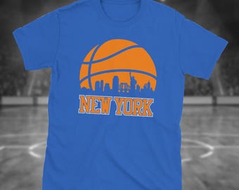 Retro New York Basketball NY Skyline Unisex T-Shirt