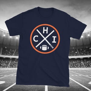 Retro Chicago Football Emblem Vintage CHI T-Shirt