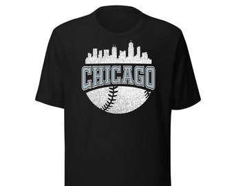 Vintage Chicago Baseball Retro Sox Skyline Premium Unisex T-Shirt