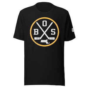 Retro Boston Hockey Embleem Vintage BOS Premium Unisex T-shirt