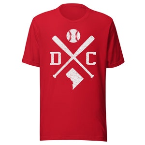 Vintage Washington DC Baseball Fledermäuse Retro Premium Unisex T-Shirt