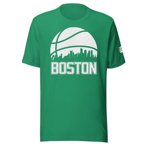 Retro Boston Basketball Skyline Premium Unisex T-Shirt