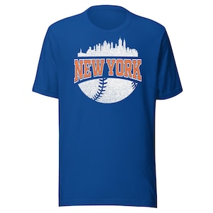 Vintage New York Baseball Retro NY City Skyline Premium Unisex T-Shirt