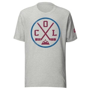 Retro Colorado Hockey Emblem Vintage COL Premium Unisex T-Shirt