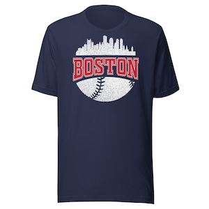 Vintage Boston Baseball Retro City Skyline Premium Unisex T-Shirt