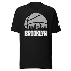 Retro Brooklyn Basketball NY Skyline Premium Unisex T-Shirt