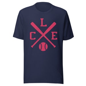 Vintage Cleveland Baseball Bats Retro CLE Premium Unisex T-Shirt