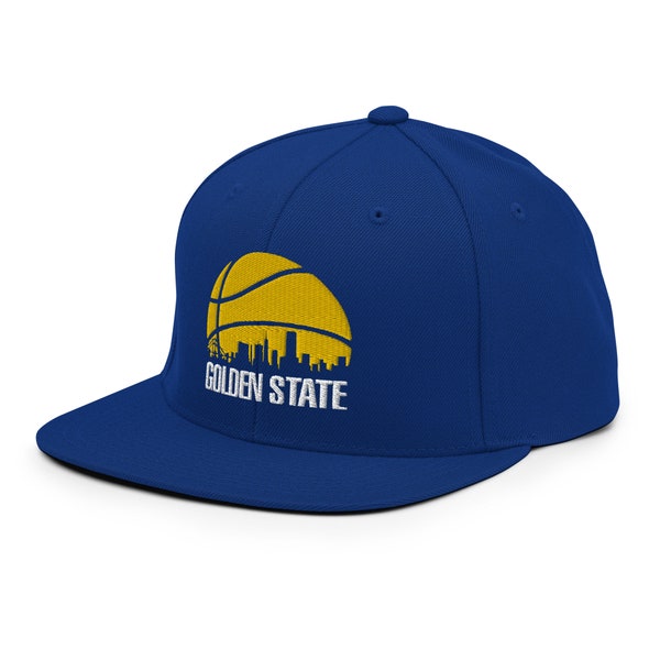 Golden State Basketball Skyline Retro Warrior Snapback Hat Baseball Cap