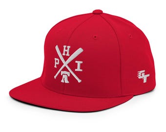 Philadelphia Baseball Bats Retro PHI Philly Snapback Hat Baseball Cap