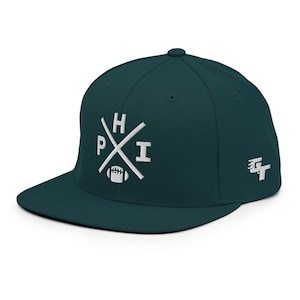 Cappello da baseball con snapback Philadelphia Football Retro PHI Cross