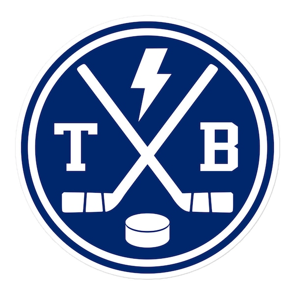 Tampa Bay Hockey Emblem Round Retro TB Window Decal Bumper Sticker