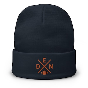 Denver Football Retro DEN Cross Winter Beanie Cap Hat