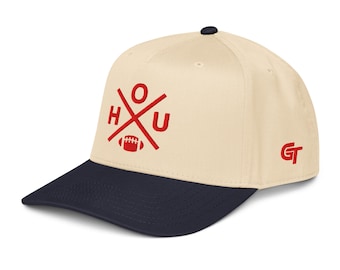 Houston Football Snapback Cap Classic HOU Football Cross Hat
