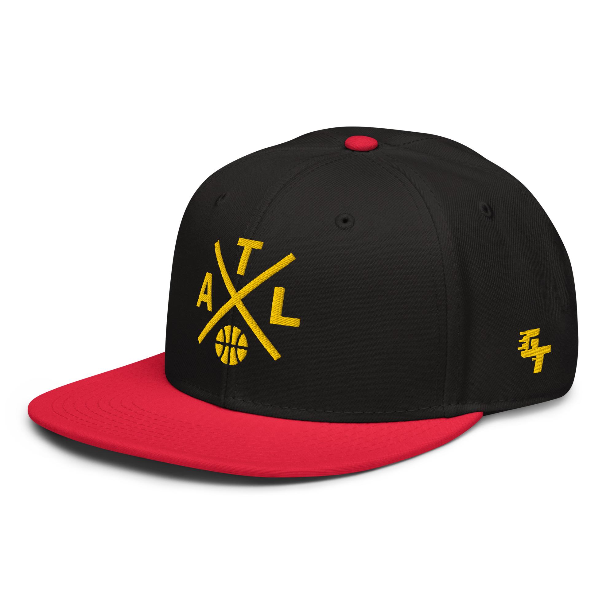 Atlanta Basketball Retro ATL Cross Snapback Hat Baseball Cap - Etsy