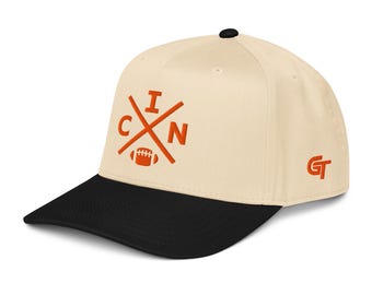 Cincinnati Football Snapback Cap Classic CIN Football Cross Hat