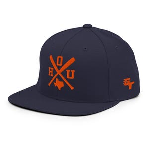 Houston Baseball Bats Retro HOU Snapback Hat Baseball Cap