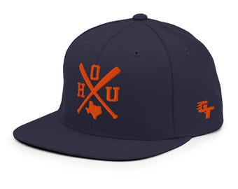 Houston Baseball Bats Retro HOU Snapback Hat Baseball Cap