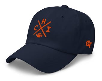 Chicago Football Hat Retro CHI Football Cross Dad Cap