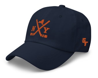 New York Hockey Sticks Retro NY Baseballkeps Pappahatt