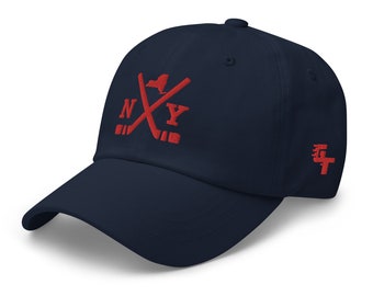 NY Hockey Sticks Retro Nueva York Gorra de béisbol Sombrero de papá