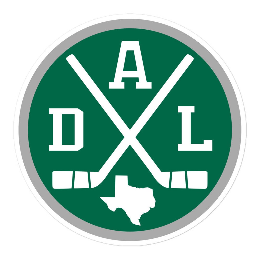 Dallas Hockey Emblem Round Retro DAL Decal Sticker Etsy