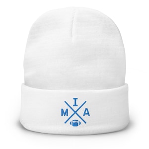 Miami Football Retro MIA Cross Winter Beanie Cap Hat