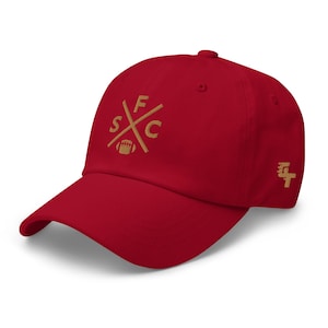 San Francisco Football Retro SFC Cross Baseball Cap Dad Hat