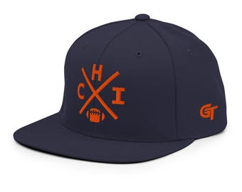 Chicago Football Snapback Cap Retro CHI Football Cross Hat