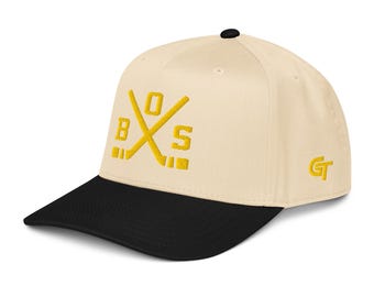 Boston Hockey Snapback Cap Classic BOS Hockey Sticks Hat