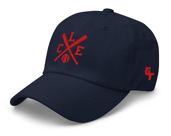 Cleveland Baseball Bats Retro CLE Baseball Hat Dad Cap