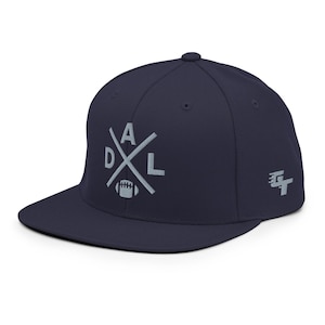 Dallas Football Retro DAL Cross Snapback Hat Baseball Cap