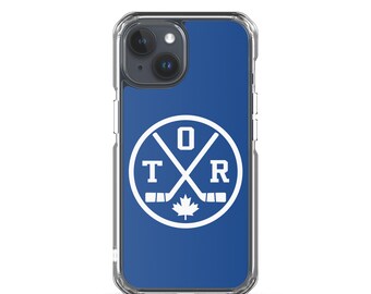 Retro Toronto Hockey Emblem TOR Leaf iPhone Case Cover