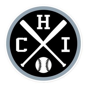 Adesivo per paraurti con decalcomania per finestra Retro CHI dell'emblema del baseball di Chicago Round Sox