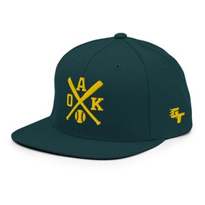 Oakland Baseball Bats Retro OAK Snapback Hat Baseball Cap