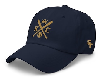 Kansas City Baseball Bats Retro KC Baseball Cap Dad Hat