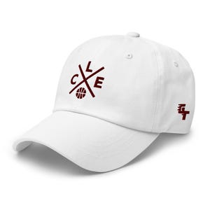 Cleveland Basketball Retro CLE Cross Baseball Cap Dad Hat