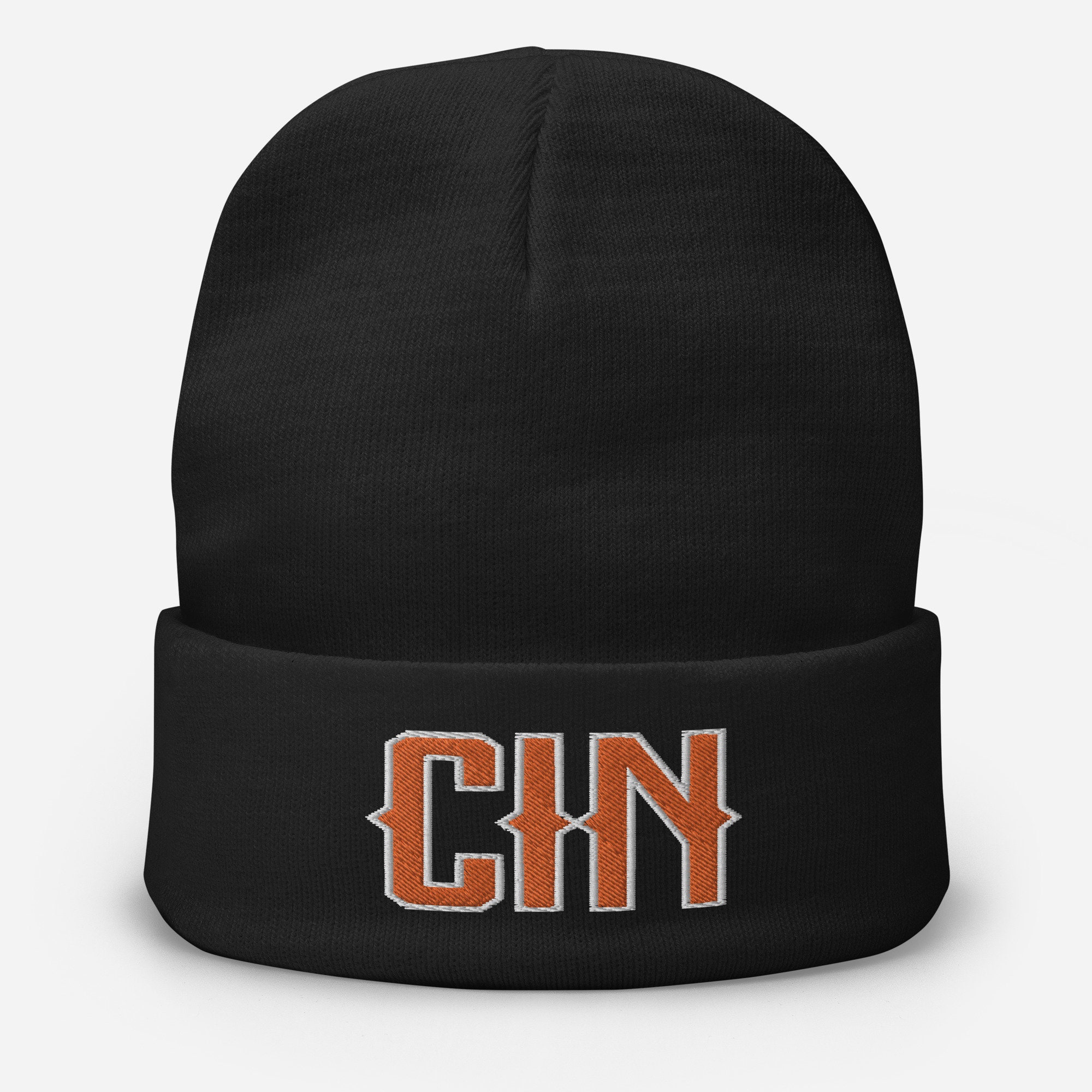 Cincinnati Bengals New Era Color Rush On Field Cuffed Knit Hat - White