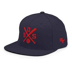 Boston Baseball Bats Retro BOS Snapback Hat Baseball Cap