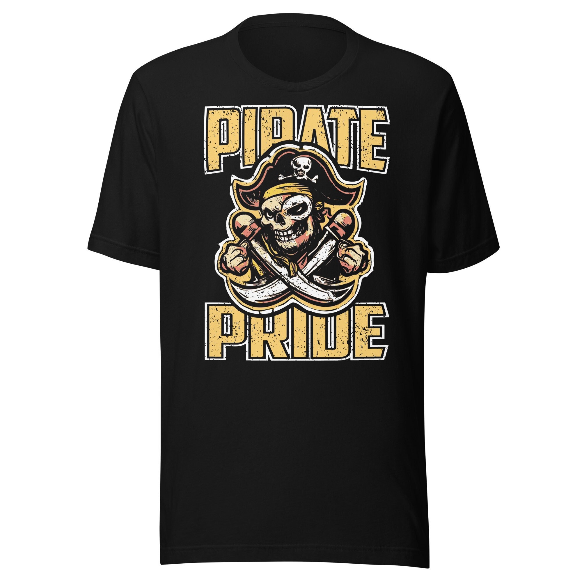 Pirate Pride Vintage Pirates Mascot School Sports Team Unisex T-Shirt