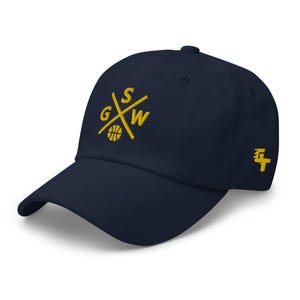 Golden State Basketball Retro GSW Cross Baseball Cap Dad Hat