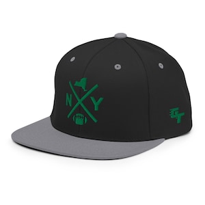 NY Football Retro New York Cross Snapback Hat Baseball Cap