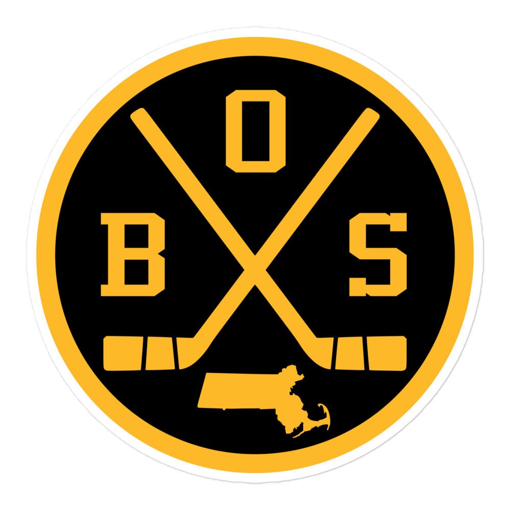 Boston Bruins Team NHL National Hockey League Sticker Vinyl Decal Laptop Water Bottle Car Scrapbook (Individual B)