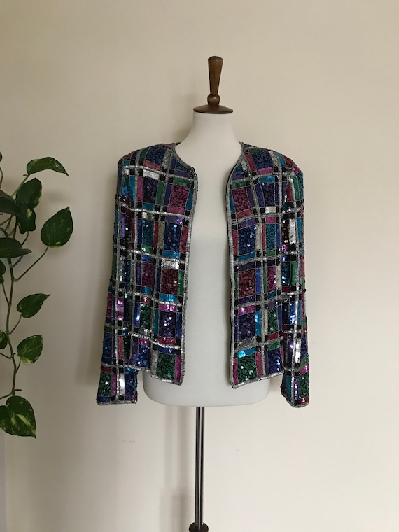 Hollywood 100% Silk Vintage Boxy Blazer