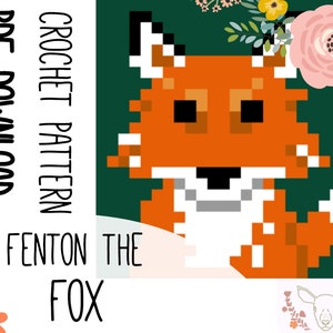Fenton the Fox Crochet Blanket Pattern - GRAPH and WRITTEN pattern