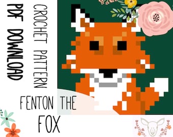 Fenton the Fox Crochet Blanket Pattern - GRAPH and WRITTEN pattern